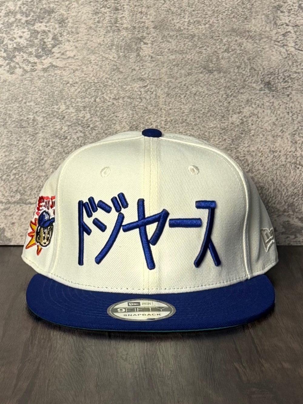 New Era Shohei Ohtani Dodgers Katakana 9FIFTY Snapback Hat White Blue NWT